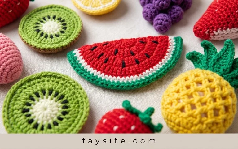 Crochet Fruit Accessories – Ideas and Free Patterns